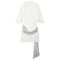 Bead patchwork short dress